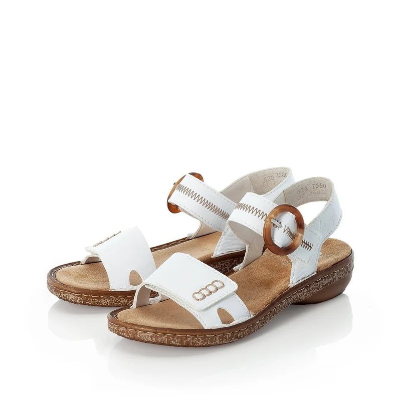 Rieker Damenmode-Sandale – Weiß