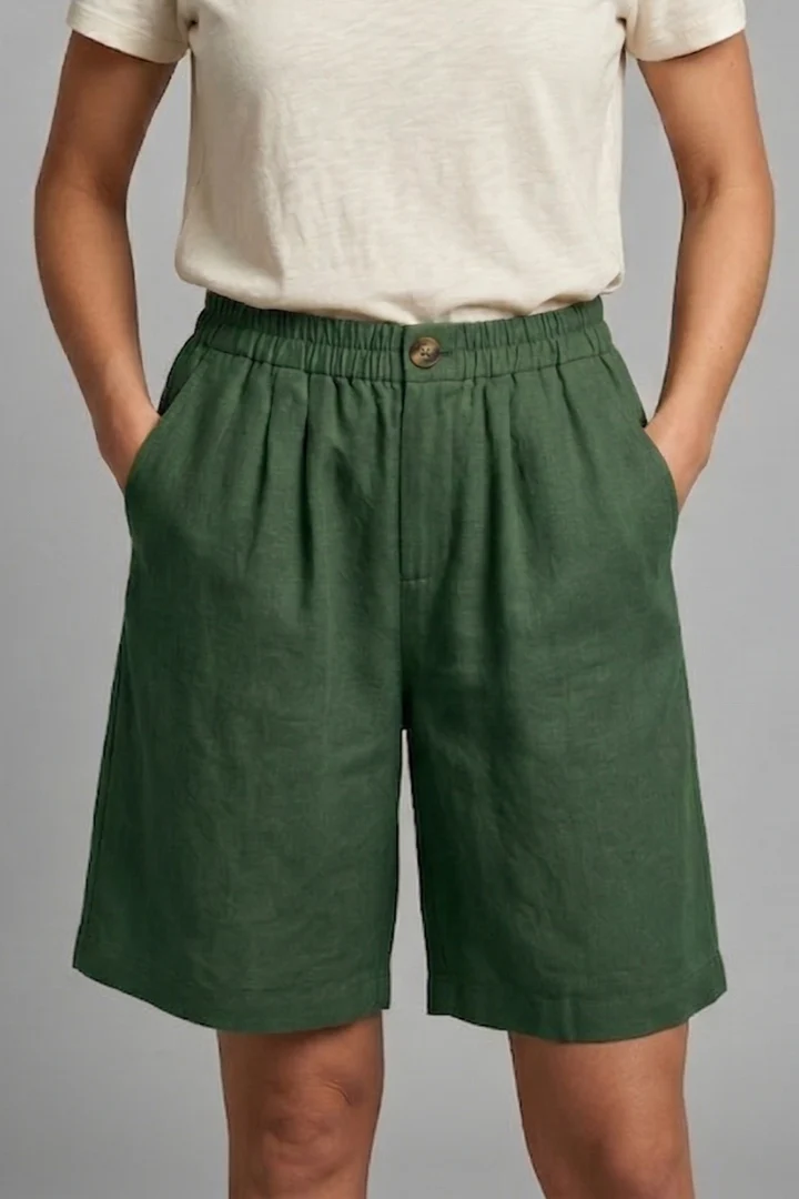 Rania | Damen Bermuda Shorts mit Kordelzug