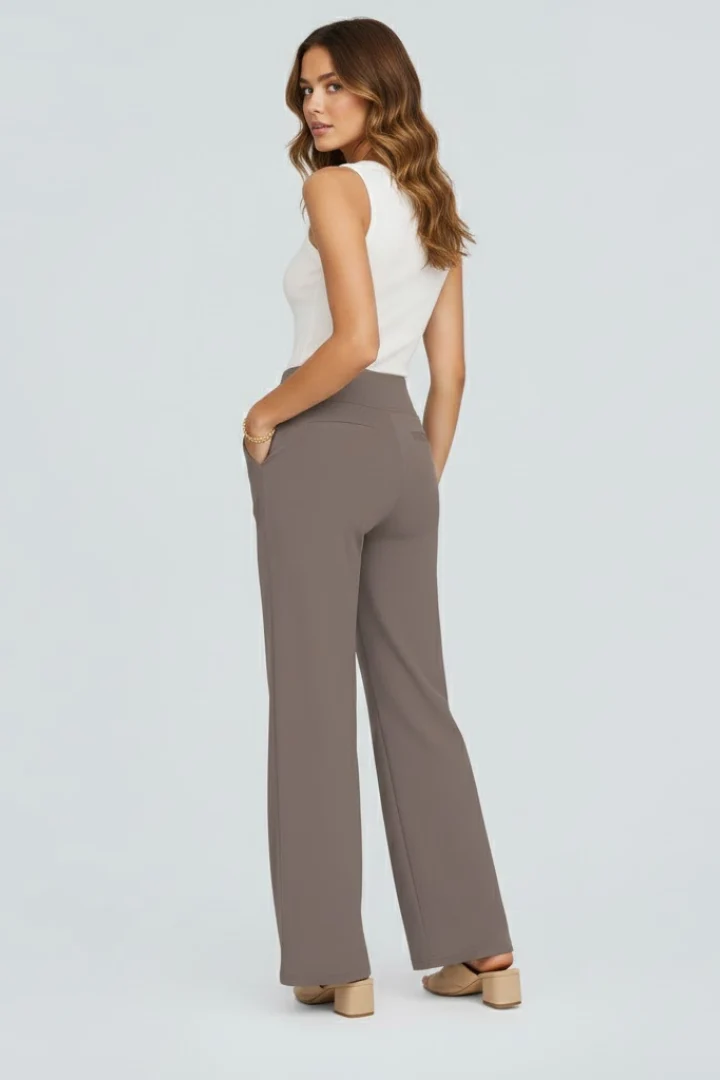 Isolde | Damen Wide-Leg Hose mit hohem Bund