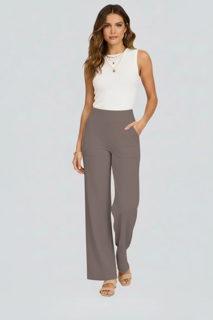 Isolde | Damen Wide-Leg Hose mit hohem Bund