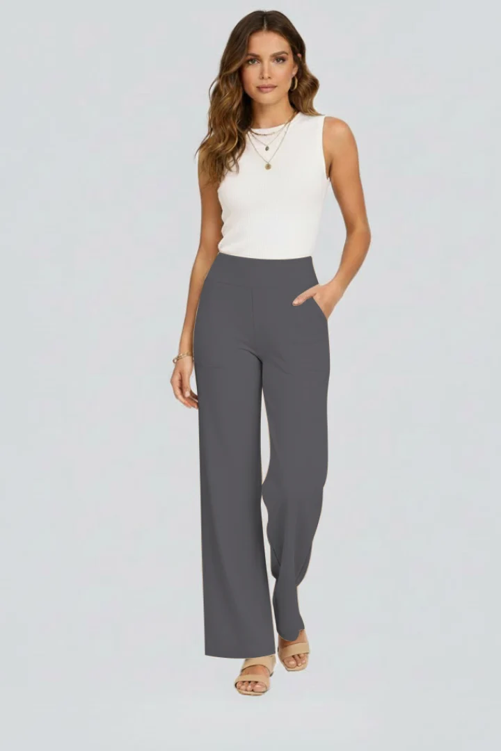 Isolde | Damen Wide-Leg Hose mit hohem Bund