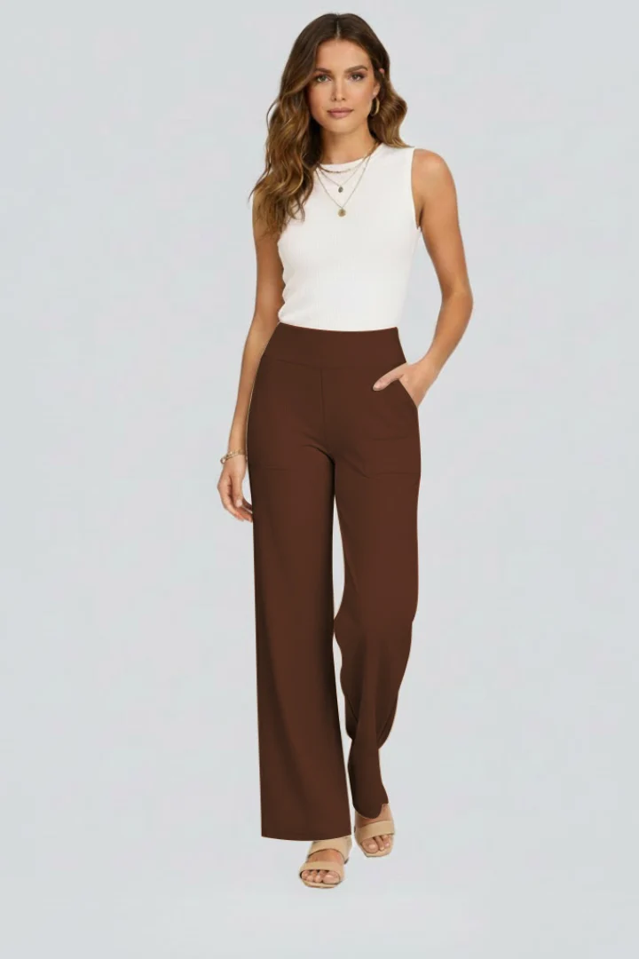 Isolde | Damen Wide-Leg Hose mit hohem Bund
