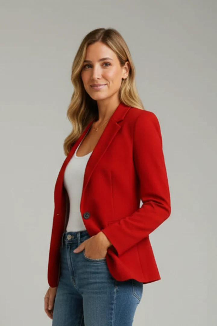 Rosemarie | Damen Taillierter Einreihiger Blazer