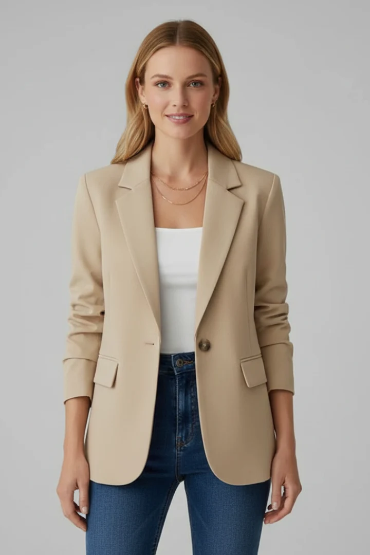 Rosemarie | Damen Taillierter Einreihiger Blazer