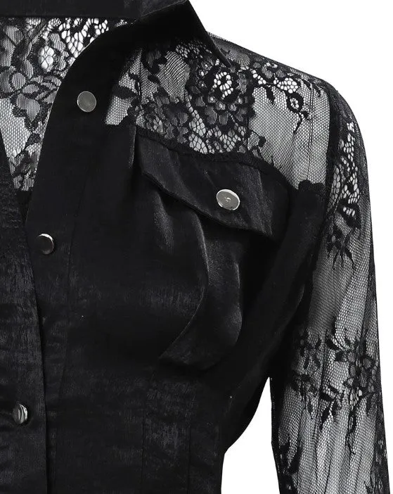 Ottilie | Damen Langarm Spitzenkleid