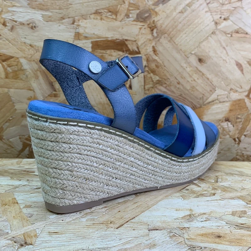 Xti Mode-Keilsandalen für Damen – Jeansblau