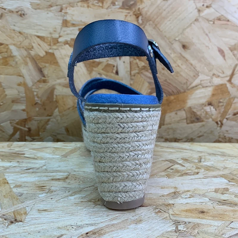 Xti Mode-Keilsandalen für Damen – Jeansblau