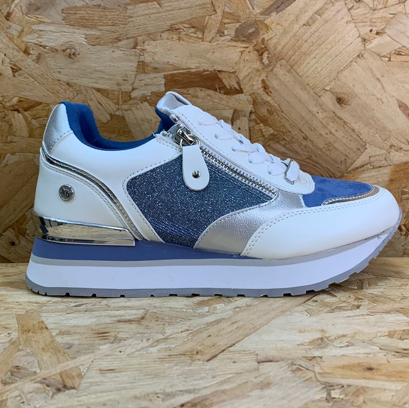 Xti Mode-Sneaker für Damen – Blaue Jeans