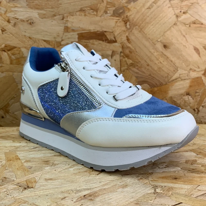 Xti Mode-Sneaker für Damen – Blaue Jeans