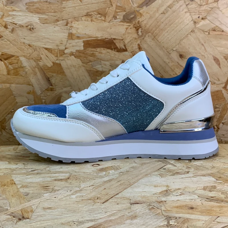 Xti Mode-Sneaker für Damen – Blaue Jeans