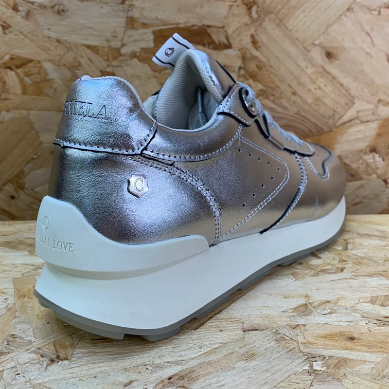 Carmela Mode-Sneaker aus Leder für Damen – Metallic