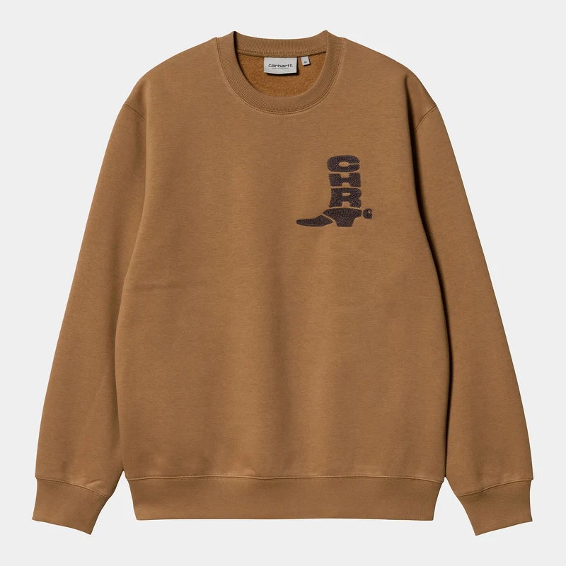 Carhartt WIP Herren-Stiefel-Sweatshirt – Hamilton Brown