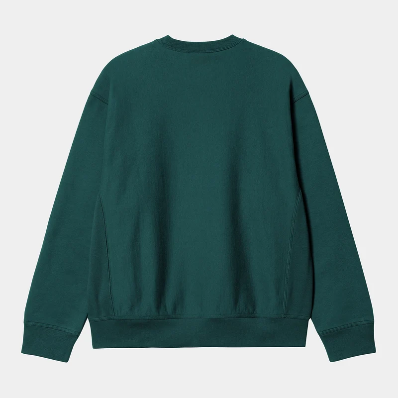 Carhartt WIP Herren American Script Sweatshirt - Botanic