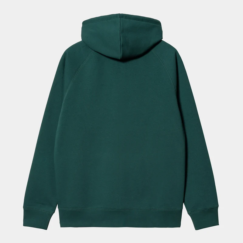 Carhartt WIP Chase-Jacke für Herren mit Kapuze – Botanic / Gold