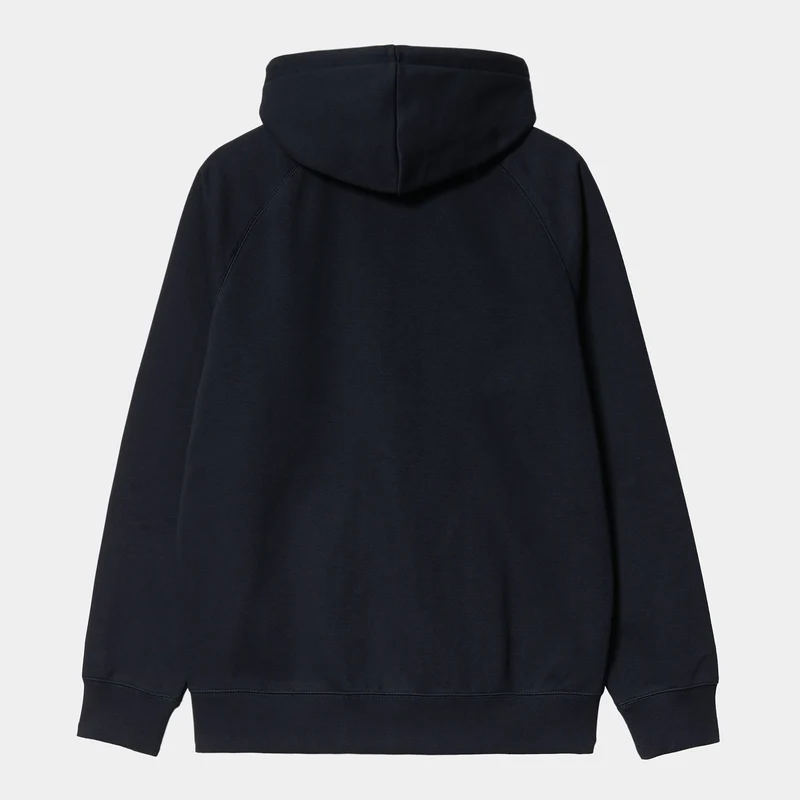 Carhartt WIP Chase-Jacke für Herren mit Kapuze – Dunkelblau/Gold