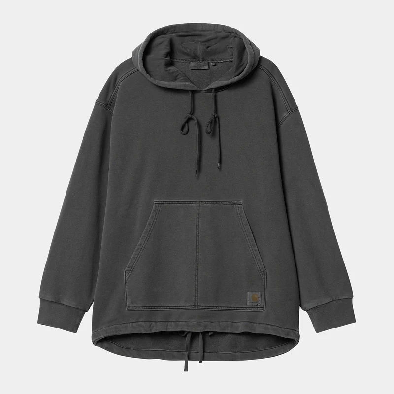 Carhartt WIP Arling Sweat Hoodie für Herren – Stückgefärbt in Schwarz