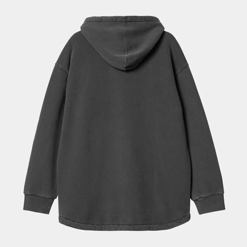 Carhartt WIP Arling Sweat Hoodie für Herren – Stückgefärbt in Schwarz