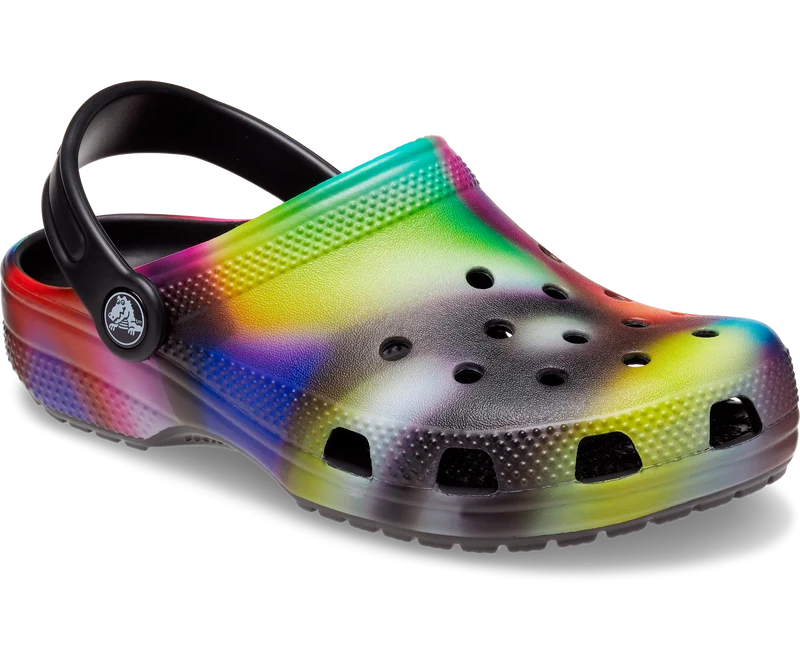 Crocs Klassischer Solarized-Clog für Kinder – Schwarz