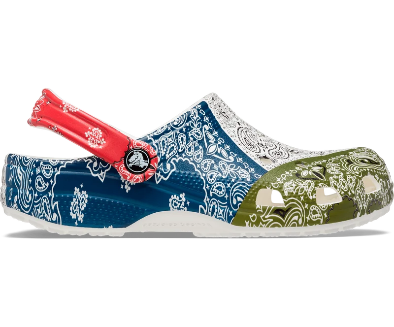 Crocs Klassischer Unisex-Bandana-Clog – Mehrfarbig