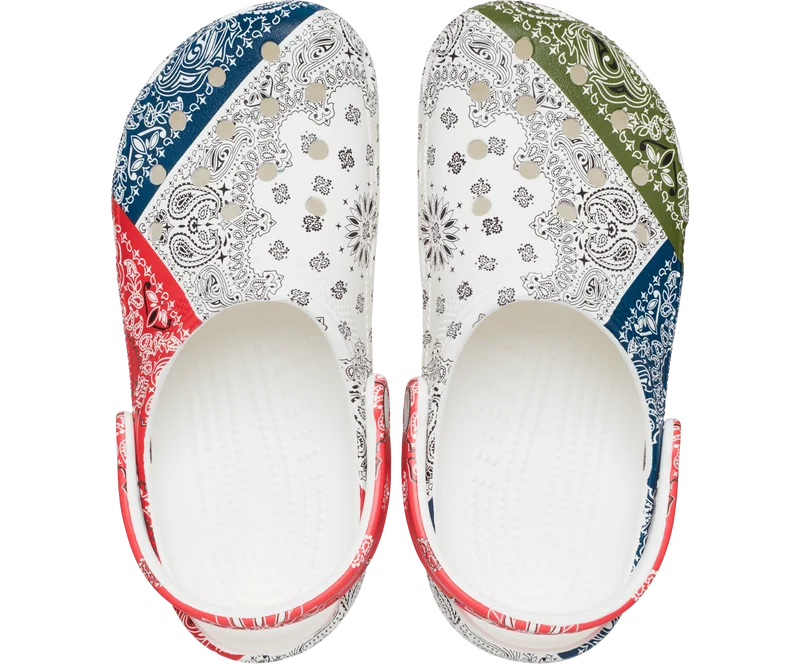 Crocs Klassischer Unisex-Bandana-Clog – Mehrfarbig