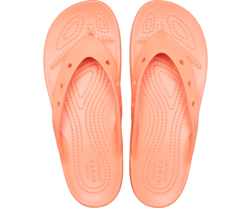 Crocs Klassischer Unisex-Plateau-Flip-Flop – Papaya