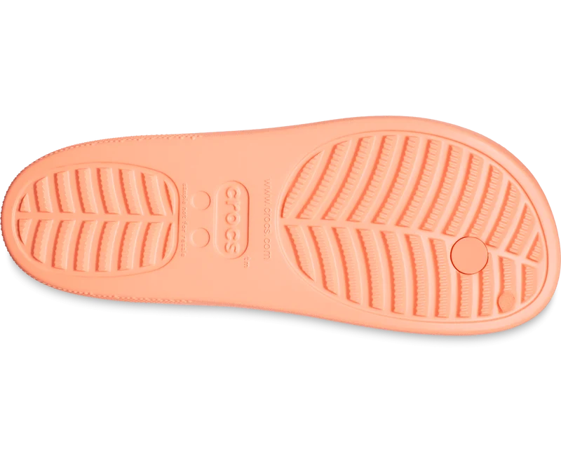 Crocs Klassischer Unisex-Plateau-Flip-Flop – Papaya