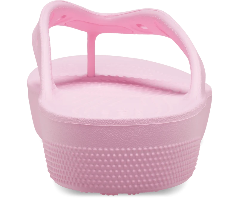 Crocs Klassischer Unisex-Plateau-Flip-Flop – Flamingo Pink