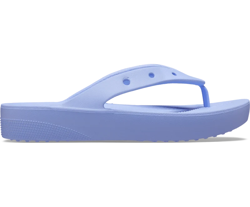 Crocs Klassischer Unisex-Plateau-Flip-Flop – Moon Jelly