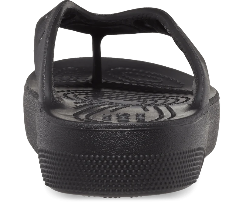 Crocs Klassischer Unisex-Plateau-Flip-Flop – Schwarz