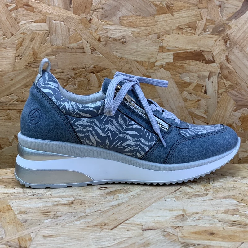 Remonte Modische Damen-Sneaker mit Keilabsatz – Blau