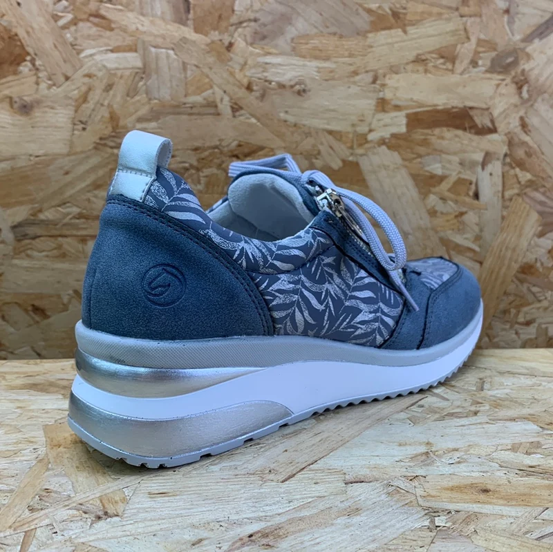Remonte Modische Damen-Sneaker mit Keilabsatz – Blau