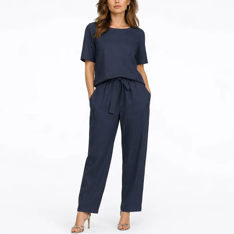 Josefina | Damen Zweiteiler Set mit Kurzarm Top
