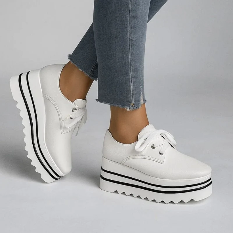 Frieda | Damen Plateau Sneaker mit Schnürung
