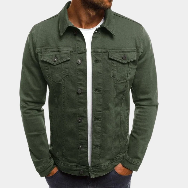 Leonhard | Herren Trucker Jacke mit Knopfverschluss