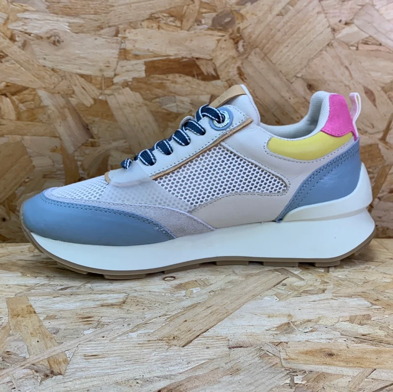 Carmela Mode-Sneaker aus Leder für Damen – Jeansblau