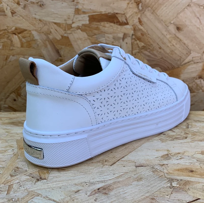Carmela Mode-Sneaker aus Leder für Damen – Weiß