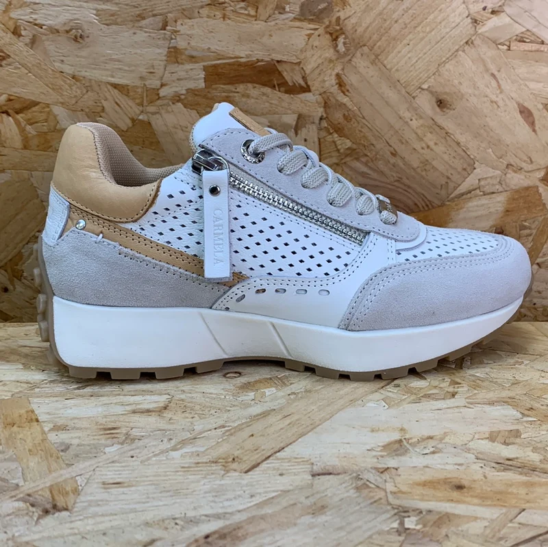 Carmela Mode-Sneaker aus Leder für Damen – Weiß