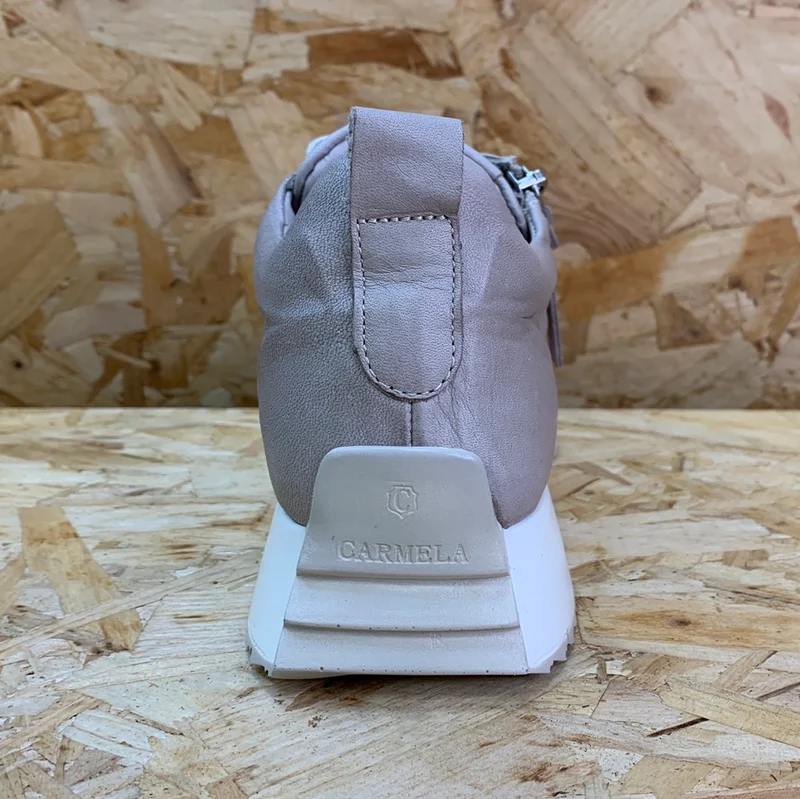 Carmela Mode-Sneaker aus Leder für Damen – Eisgrau