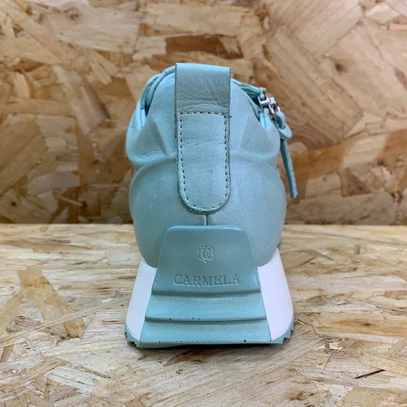 Carmela Mode-Sneaker aus Leder für Damen – Aquablau