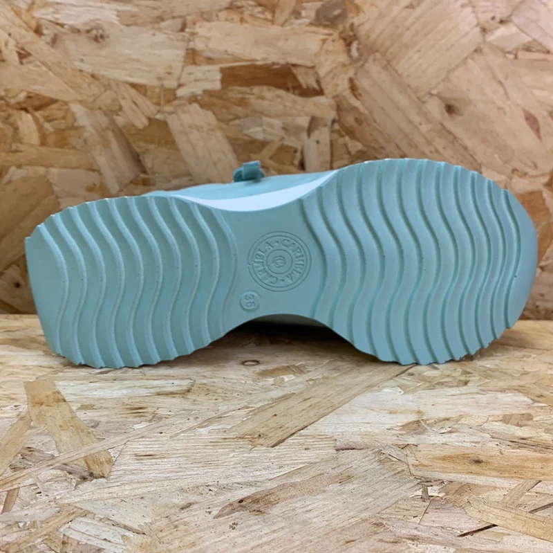 Carmela Mode-Sneaker aus Leder für Damen – Aquablau