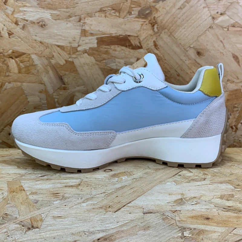 Carmela Mode-Sneaker aus Leder für Damen – Jeansblau