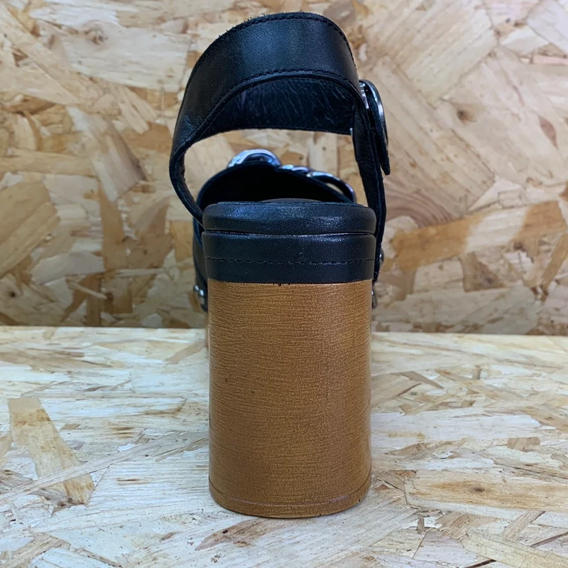 Carmela Damen-High-Heel aus Leder - Schwarz