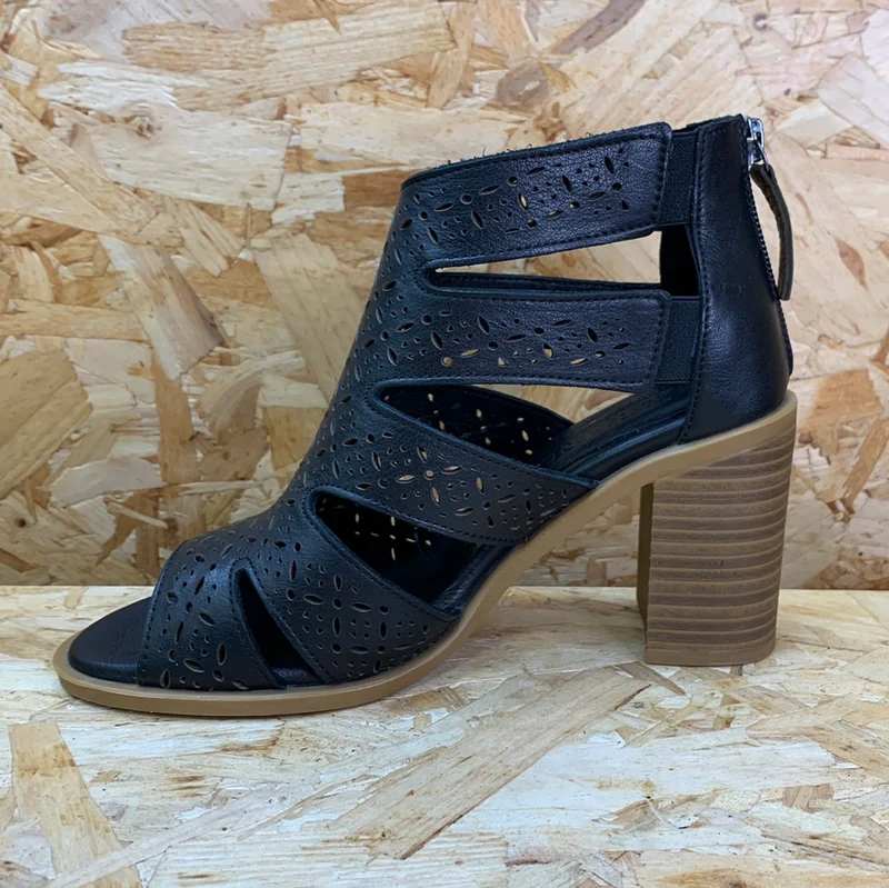 Carmela Damen-High-Heel aus Leder - Schwarz