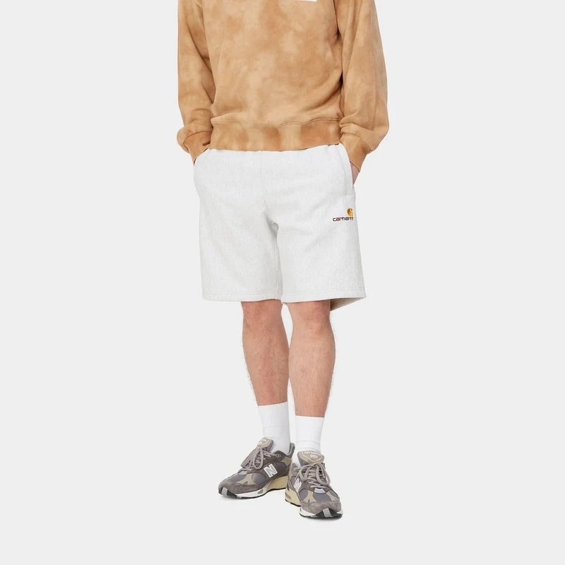 Carhartt WIP Herren American Script Sweatshirt - Aschgrau meliert