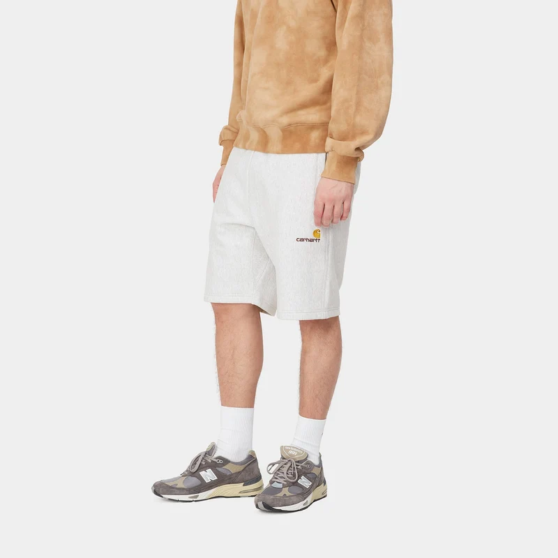 Carhartt WIP Herren American Script Sweatshirt - Aschgrau meliert