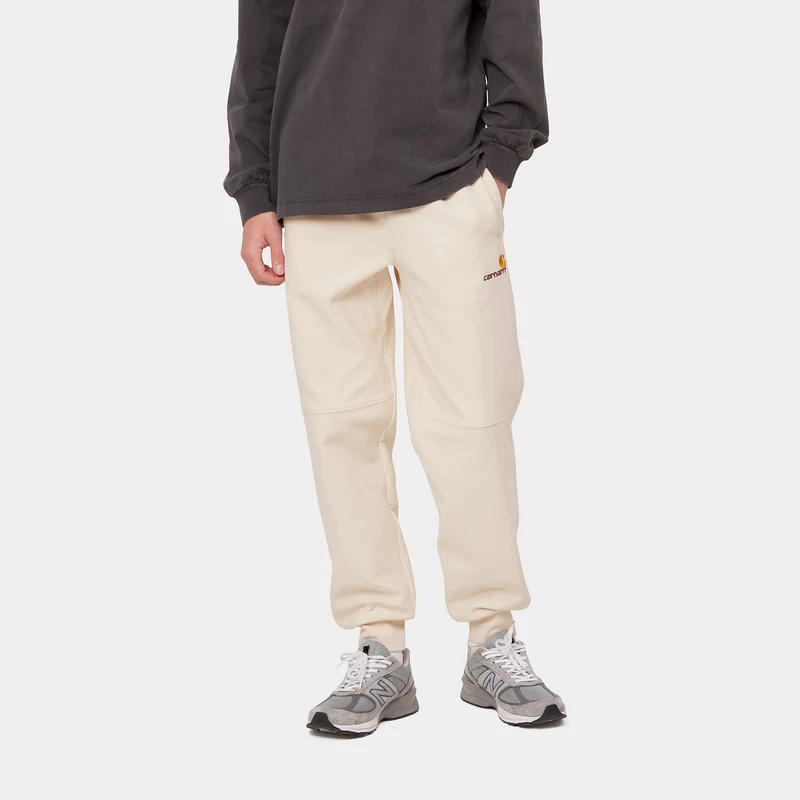 Carhartt WIP Herren American Script Jogginghose - Natur