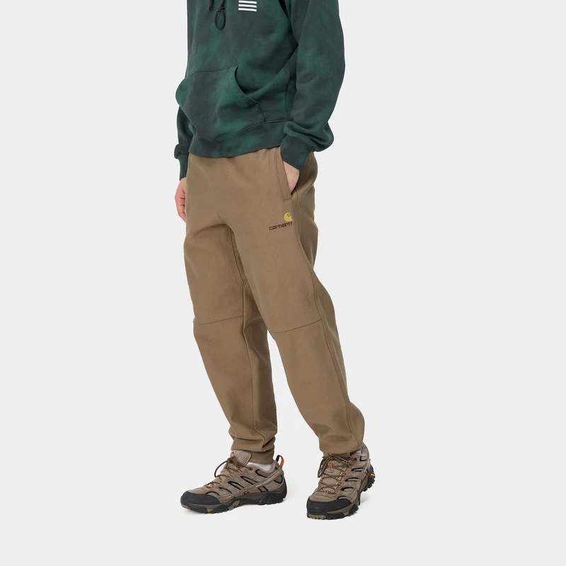 Carhartt WIP Herren American Script Jogginghose - Büffel
