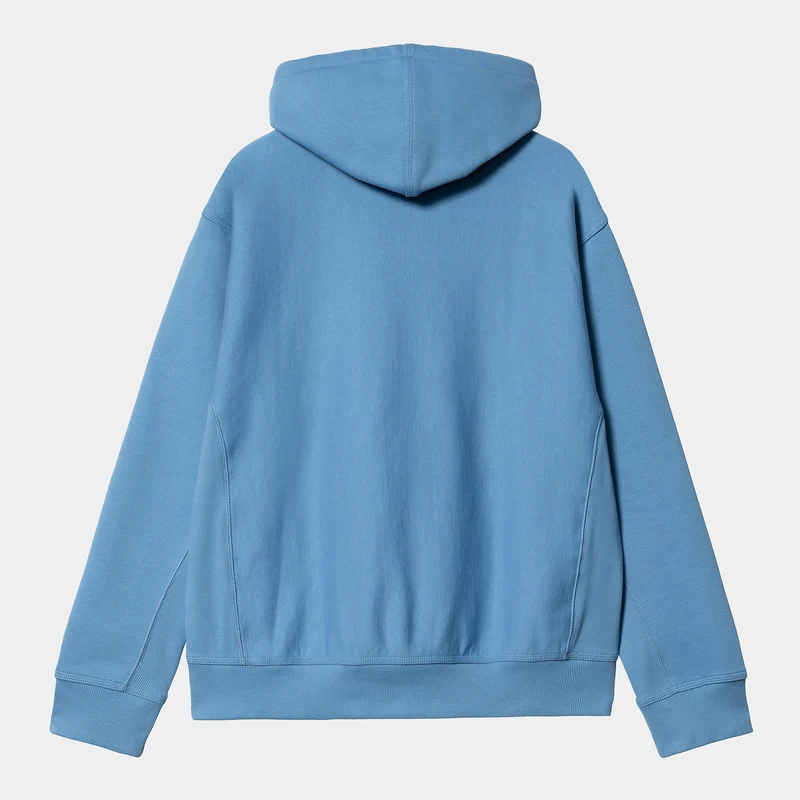 Carhartt WIP Herren American Script Sweatshirt-Hoodie - Fisch