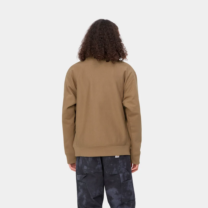 Carhartt WIP Herren Halb-Zip-Reißverschluss American Script Sweatshirt - Buffalo