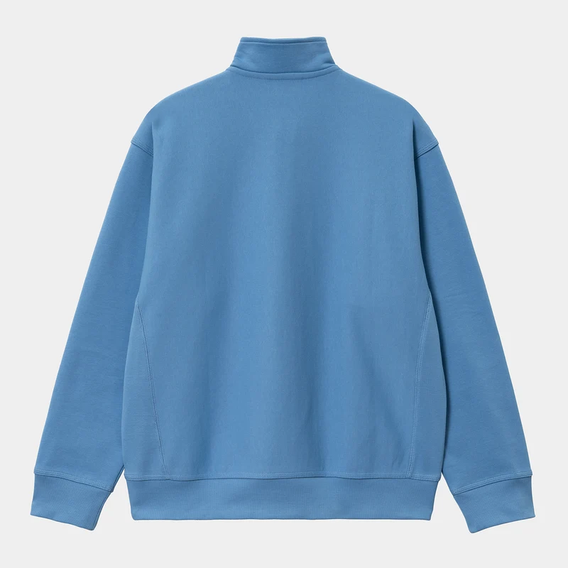 Carhartt WIP Herren Halb-Zip-Reißverschluss American Script Sweatshirt - Fisch